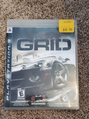 Masters GRID PlayStation 3 Racing Game - Silver and Black Cover